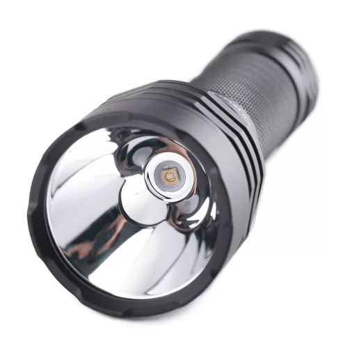 Convoy M21A UV 365 nm 21700 zaklamp met SBT-10X-UV LED en geïnstalleerd ZWB2-filter