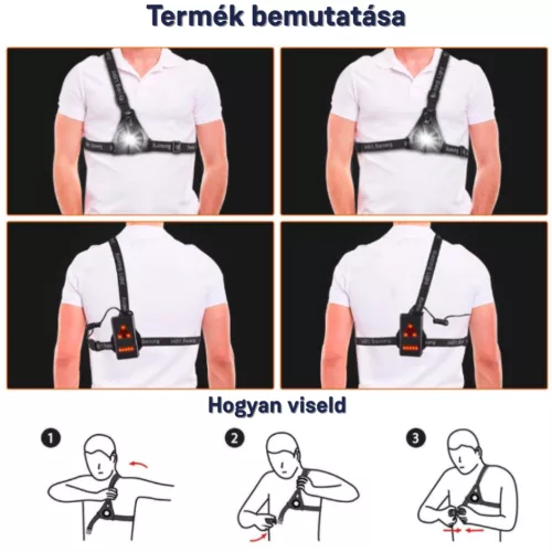 futólámpa mellámpa  tölthető Cree led futás