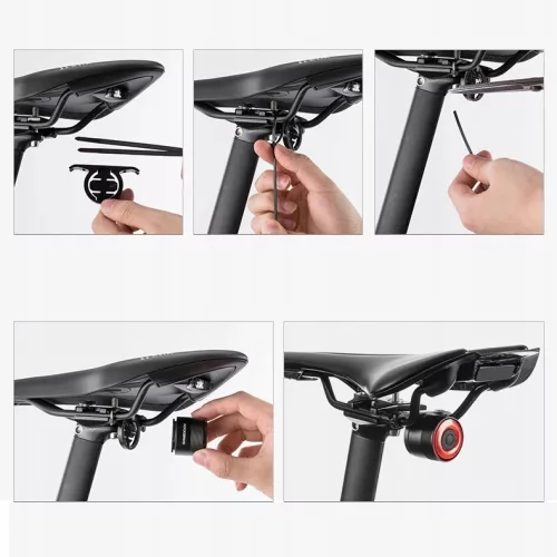 ROCKBROS Q3 slimme fietsachterlamp met remlichtfunctie