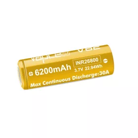   Vapcell V62 26800 3,7V Li-ion accu 6200 mAh – 30A continue belastbaarheid