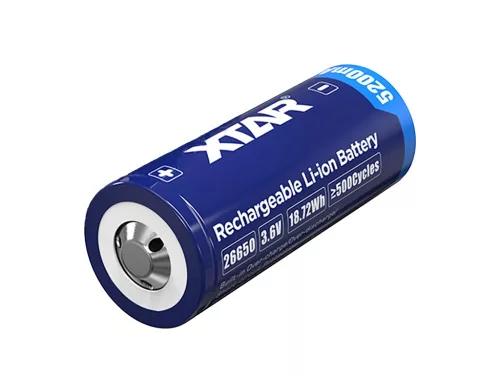 Xtar 26650 oplaadbare beschermde Li-ion accu 5200 mAh