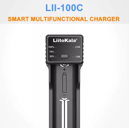 LiitoKala Lii - 100C li-ion akkumulátor töltő