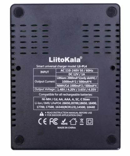 LiitoKala Lii - PL4 akkumulátor töltő