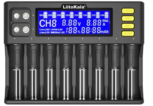 Liitokala Lii - s8 LCD Akkumulátor töltő