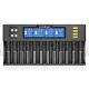 Liitokala Lii-S12 LCD batterij oplader – parallel opladen van 12 batterijen