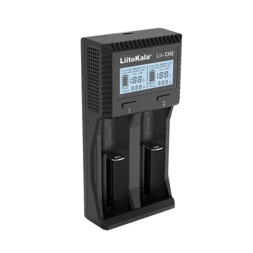 LiitoKala Lii CH2 batterijoplader voor Ni-MH, 1,5V en 3,6V Li-ion batterijen