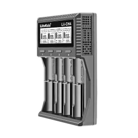  LiitoKala Lii CH4 batterijoplader voor Ni-MH, 1,5V en 3,6V Li-ion batterijen