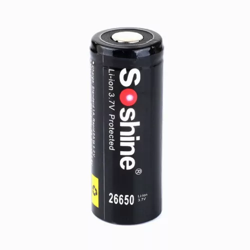 Soshine Li-ion 26650 beschermde accu 5500 mAh