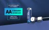 XTAR 4x AA 4100 mWh / 2450 mAh USB-C oplaadbare Li-ion accu