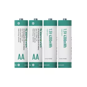   Keeppower P1450i2 AA 1,5V 2866 mAh oplaadbare Li-ion accu, set van 4