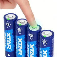 XTAR AA 1,5V 3960 Li-ion 2500 mAh accu – innovatieve touch-laadindicatie en lage batterijwaarschuwing