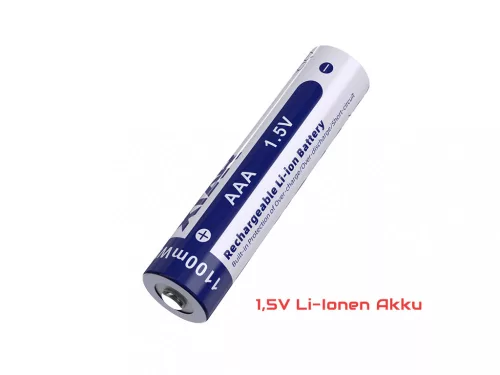 Xtar AAA 1,5V Li-ion oplaadbare accu 800 mAh