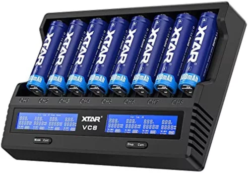 XTAR VC8 batterijoplader