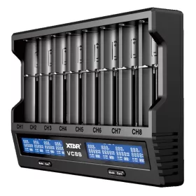 XTAR VC8S batterijoplader set