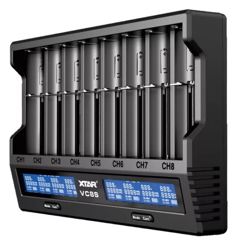 XTAR VC8S batterijoplader set