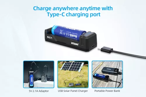 Xtar SC1 Li-ion batterijoplader