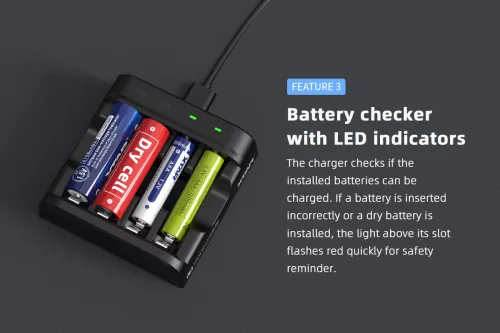 Xtar L4 1,5V batterijoplader