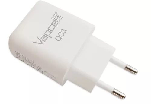 Vapcell QC3 wandlader adapter met 3A/18W laadstroom