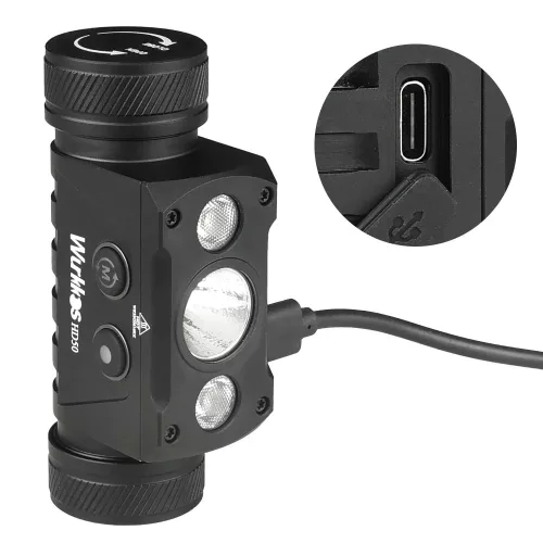 Wurkkos HD50 hoofdlamp 4000 lumen met rood licht