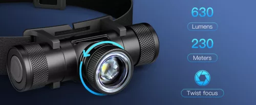 SOFIRN HS11 oplaadbare focusbare hoofdlamp