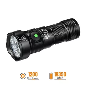 SOFIRN SR20MINI EDC zaklamp, 1200 lumen, rood en wit licht