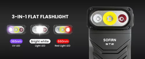 Sofirn ST2 Max-Performance 3-in-1 Zaklamp & Draaibare Werklamp