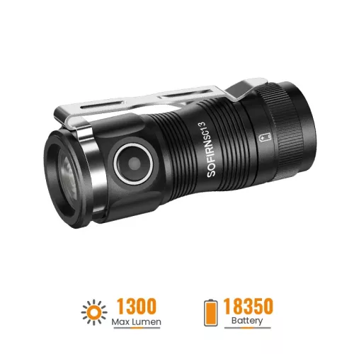 Sofirn SC13 EDC zaklamp met SST40 LED, 1300 lumen, bereik 217 m