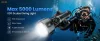 Sofirn SD11 Duiklamp, 5000LM, CRI 90, Oplaadbare Waterdichte Zaklamp met 660NM Rood Licht, 3000K-6500K, USB-C, IPX8, met 1/4" Bevestiging, Polskoord, voor Onderwaterfotografie, Vissen, Waterwerk
