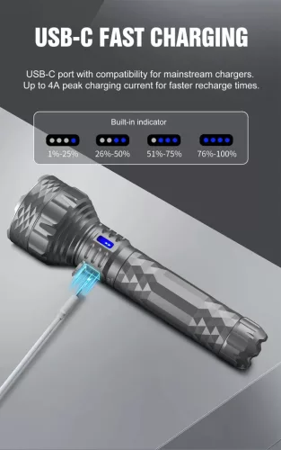 Lumintop PK90 zaklamp, 5600 lumen, 1500 m bereik