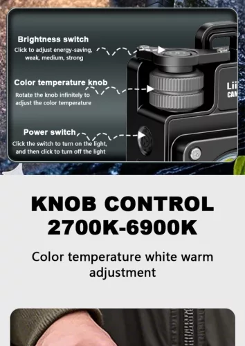 LiitoKala XY‑009 multifunctionele campinglamp – 3500 lumen, IPX4 waterdicht, magnetisch, draagbaar