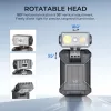 WURKKOS HD04 Clip-On EDC Zaklamp – 750LM, 180° draaibare kop, spot-/vloedlicht/RGB voor outdoor, werk & noodsituaties