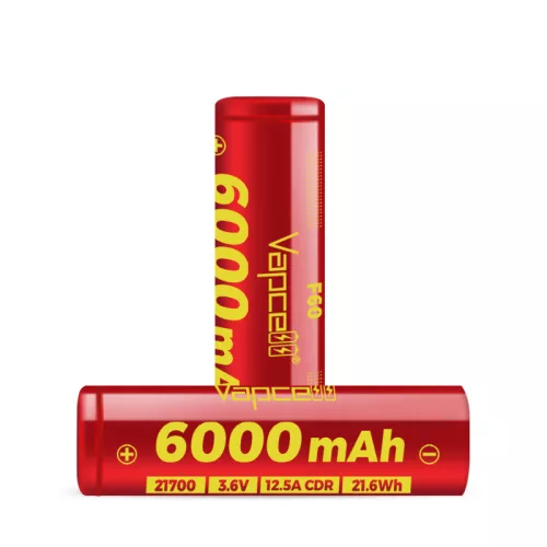Vapcell F60 6000 mAh oplaadbare 21700 Li-ion accu 12,5A belastbaarheid
