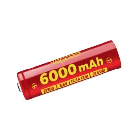   Vapcell F60 6000 mAh oplaadbare CONISCH 21700 Li-ion accu 12,5A belastbaarheid