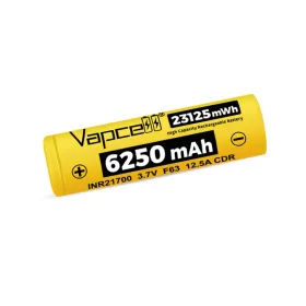   Vapcell F63 6250 mAh oplaadbare 21700 Li-ion accu 12,5A belastbaarheid