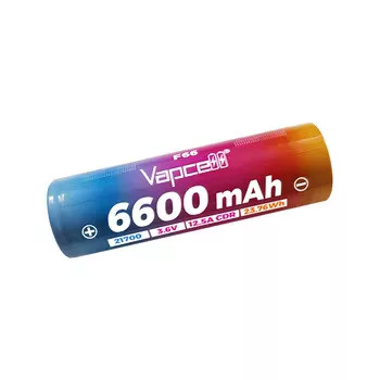 Vapcell F66 21700 3.7V batterij met 6600 mAh capaciteit