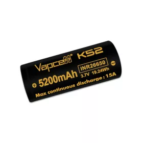 Vapcell K52 26650 5200 mAh oplaadbare CONISCH Li-ion accu