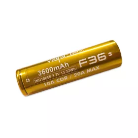 Vapcell F36 18650 3600 mAh 10A/20A oplaadbare Li-ion accu