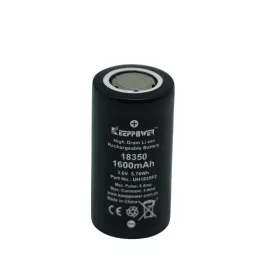   Keeppower UH1835P2 18350 1600 mAh Li-ion oplaadbare accu (max. 8A)