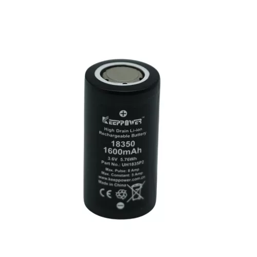 Keeppower UH1835P2 18350 1600 mAh Li-ion oplaadbare accu (max. 8A)