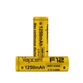 Vapcell F12 14500 1250 mAh oplaadbare Li-ion accu