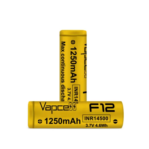Vapcell F12 14500 1250 mAh oplaadbare Li-ion accu