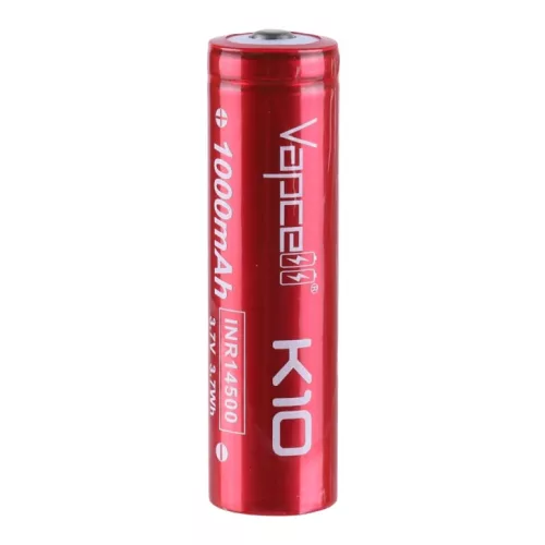Vapcell K10 INR14500 CONISCH 1000 mAh 8A oplaadbare Li-ion accu