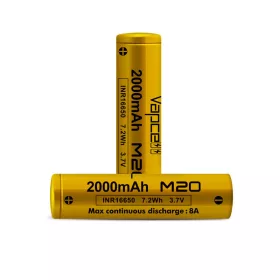 Vapcell 16650 M20 2000 mAh 8A 3,6V Li-ion accu