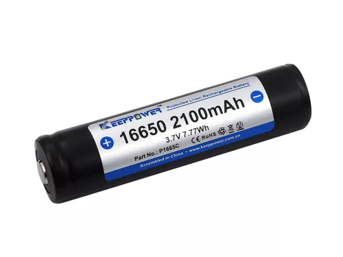 KeepPower 16650 beschermde Li-ion accu
