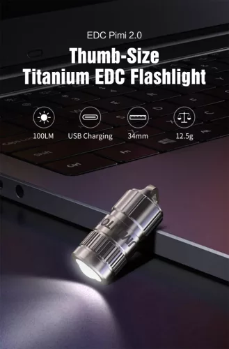 Lumintop EDC Pimi 2.0 titanium mini-lamp