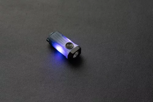 WUBEN E2 Mini EDC sleutelhangerzaklamp – 150 lumen, USB-C oplaadbaar, magnetisch, rood en blauw signaallicht