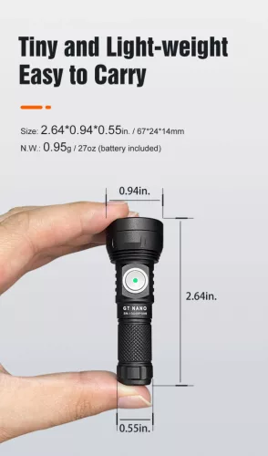 Lumintop GT NANO 3.0 EDC mini zaklamp