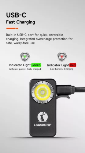Lumintop F01 EDC zaklamp, 1200 lumen, 182 m bereik